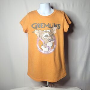 Gremlins Gizmo Orange Graphic Crewneck Tee Kids M